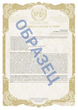 Образец Приложение к СТО 01.064.00220722.2-2020 Череповец Сертификат СТО 01.064.00220722.2-2020 