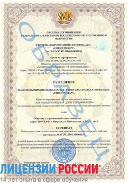 Образец разрешение Череповец Сертификат ISO 50001